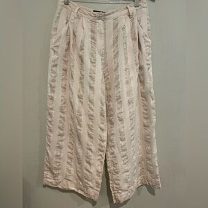 Who What Wear Wide Leg Linen Blend Capri Pant. Size 8